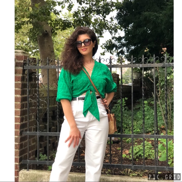 Zara knotted embroidered top - Picture 8 of 11